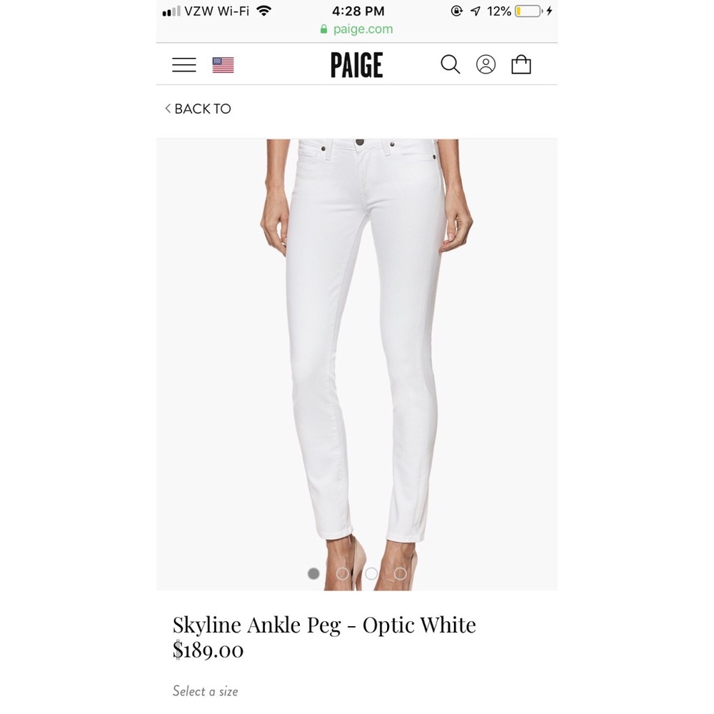 Paige Skyline Ankle Jeans